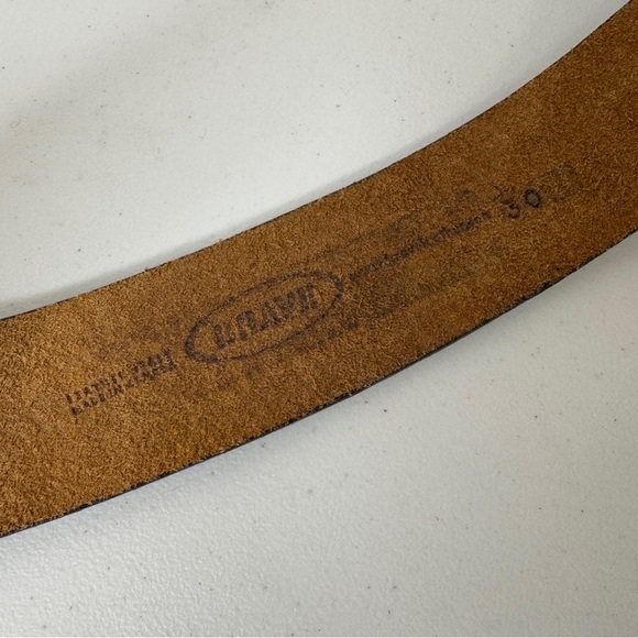 Brave Beltworks Distressed Leather Boho Belt - Premium Quality Size 30 - Picture 3 of 10